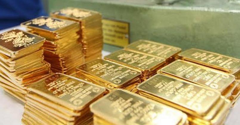 Giá vàng trong nước đang trên đà giảm